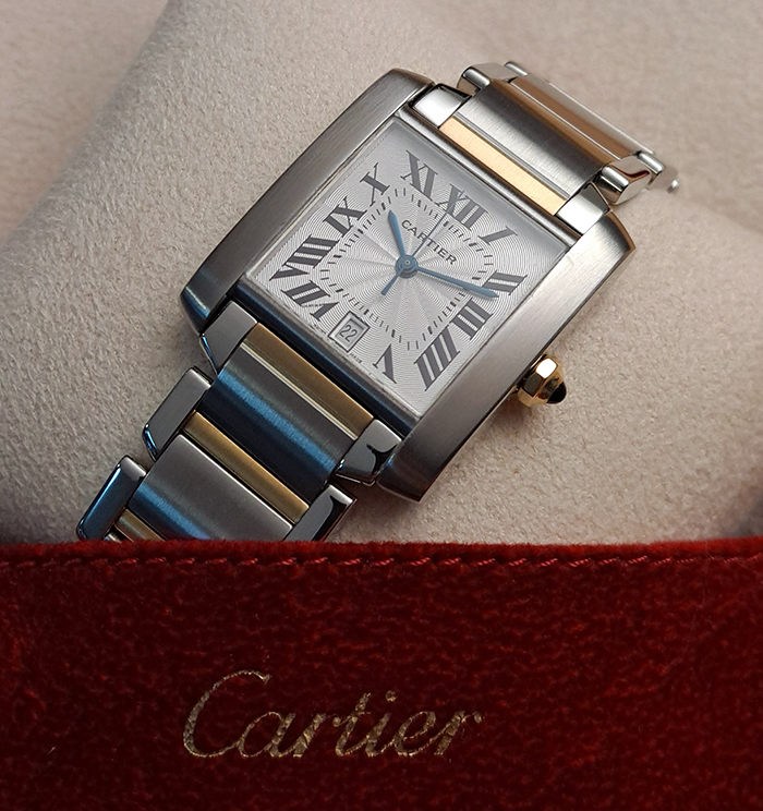 Large Cartier Tank Francaise 18K YG/SS Automatic Wristwatch Ref. W51005Q4